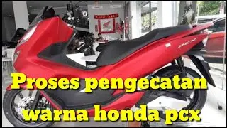 Proses pengecatan warna merah doff pcx