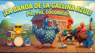 LA BANDA DE LA GALLINA AZUL! 🐔🐥P&Iacute;O P&Iacute;O, COCORIC&Oacute;! Sonidos de Animales de la Granja | ABC de la Selva