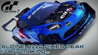 ALPINE A110 PIKESPEAK livery making...【GT7】