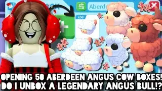 Opening 50 Aberdeen Angus Cow Boxes!🐮 | Adopt Me! | Roblox