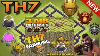 CLASH OF CLANS - th7 anti3 Titan base champs base best war base 2017