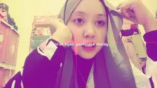 Tutorial jilbab pashmina Malay