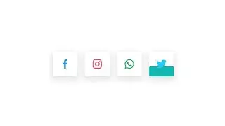 Animated social media icons using html and css