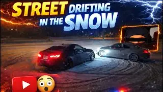 G35 Street Drifting In Snowstorm *COPS CALLED