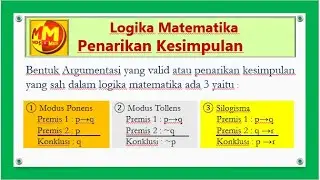 Penarikan Kesimpulan Logika Matematika: Modus Ponens, Modus Tollens, Silogisme