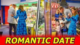 Catherine & William Spotted Trying Hand At Arcade Games To Get Gifts For 3 Kids In Sweet Date