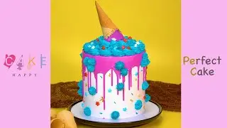 Upside Down Ice Cream Cone Cake