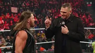AJ Styles interrumpe a Gunther -WWE Raw 5 de Enero 2026