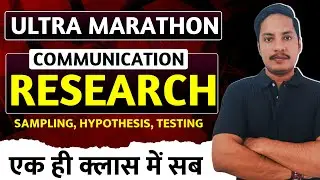 What is communication research | Research Types, Sampling, Hypothesis | Mass Communication