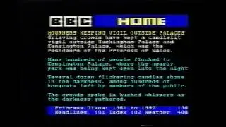 Ceefax In The Early Hours Of The 1st Of September 1997