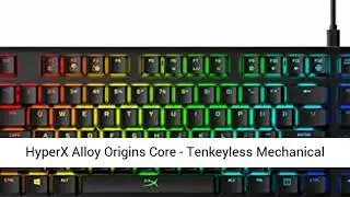 HyperX Alloy Origins Core - Tenkeyless Mechanical Gaming Keyboard, Software Controlled Light & Macro