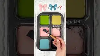 3 Color Mix Magic 🎨 | Mixing Green, Peach & Aqua to Create New Shades #colormixing #artshorts