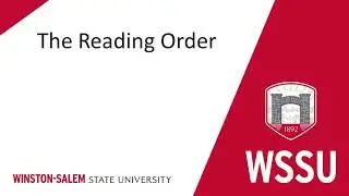 The Reading Order