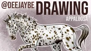 @DeeJayBe HORSE DRAWING a Leopard Appaloosa
