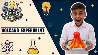 How to Make a Volcano Model? 🌋 Science Project for Class 5-9 | Curious Gears
