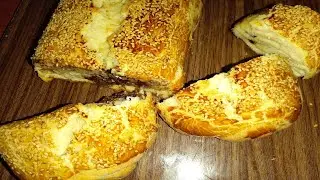 Recipe for puffed bread mixed with chocolate