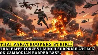 HIGH STAKES RAID! Thai Paratroopers Execute Covert Attack on Cambodian Base.