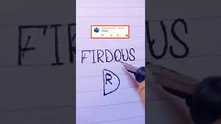 FIRDOUS name logo 💥👑 comment your name 🥇#shorts #viral #logo #fypシ