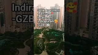 3Bhk Apartment 1685Sqft📍location 🌈 #realestate #3bhkflatindelhincr