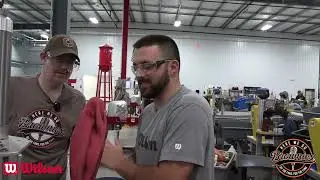 Wilson Football Factory Tour  - Turning a Ball with Dustin Kuck