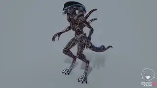 Alien Model 3D low Poly