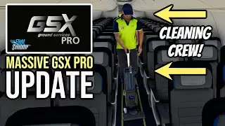 Масштабное обновление GSX PRO! Новая команда уборщиков! MSFS2024 MSFS2020 Microsoft Flight Simulator