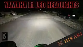 Yamaha R1 LED headlight install
