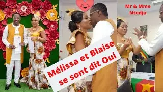 Mariage des acteurs Camerounais M&eacute;lissa Kouamen (Mira) et Blaise Option ( C&eacute;sar)