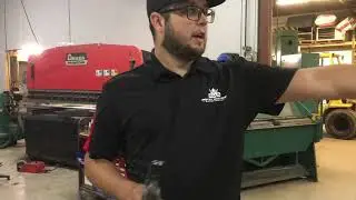 Hand deburring tool for shear and waterjet