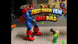POV LEGO Superman Mech Build (Set 76302) | First-Person Build Experience