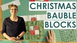 Fun and simple patchwork Christmas baubles!