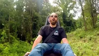Smoky Mountain Alpine Coaster on-ride reverse ridercam HD POV @60fps