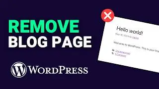 How to Remove Blog Page from WordPress (Delete Posts Page)