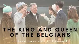 ROYAL VISIT - The King and Queen of The Belgians Arrival in Denmark.
