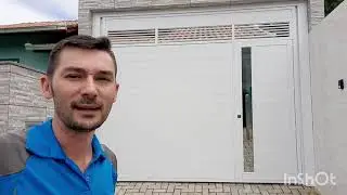Portão basculante em alumínio com motor Jet flex PPA 1/4