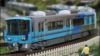 Nゲージ IRいしかわ鉄道521系(藍系+古代紫系) 走行シーン集