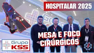 Mesa cir&uacute;rgica e Foco cir&uacute;rgico na Hospitalar 2025  no Grupo KSS #engenhariaclinica