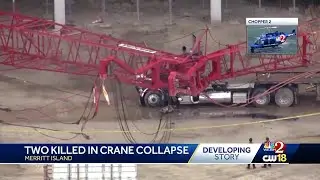 2 dead in crane collapse reported in Merritt Island, deputies say
