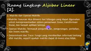 2024 Aljabar Linear #1 Pengenalan