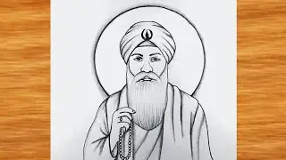 Guru Nanak dev ji ki Drawing || How To Draw guru nanak dev ji || Pencil drawing easy for beginners 