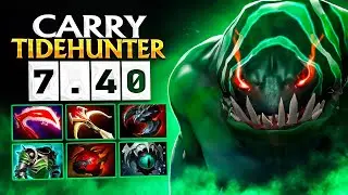 NEW CARRY TIDEHUNTER IS BROKEN in 7.40 😱🔥 | 60% WR Dota 2