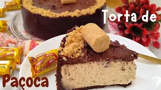🍰 TORTA CREMOSA DE PAÇOCA COM CHOCOLATE: SOBREMESA IRRESISTÍVEL! / FÁCIL DE FAZER!