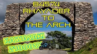 Kawasaki Z1000SX on B4574 Elan Valley from Rhayader to The Arch near Devil's Bridge | RAW Sound Only