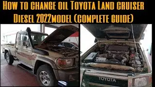 How to change oil & filter Toyota Land cruiser diesel 2022model (complete guide)