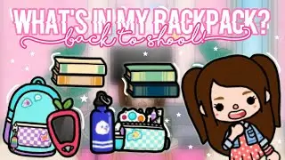 What's In My BackPack? || Back To Shool || Toca Life || Toca Birds