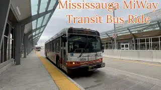 Mississauga MiWay 7 Airport Bus Ride From Renforth Station to Eglinton/Dixie 10/14/2022