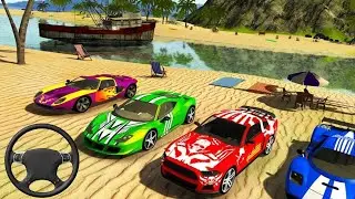 Floating Water Surfer Car Driving Game - Beach Racing Car Game - Android Gameplay