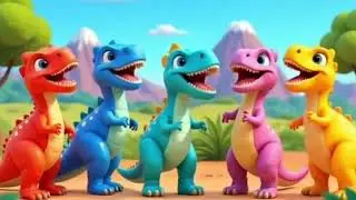 Dino Finger Family 2 | Colorful Dinosaurs Song | Kids Songs & Nursery Rhymes | LiaChaCha