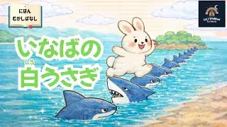 【日本昔ばなし】いなばの白うさぎ｜サメを数えて海をわたったうさぎと、やさしい神様のお話｜読み聞かせ絵本