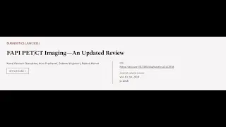 FAPI PET/CT Imaging&mdash;An Updated Review | RTCL.TV